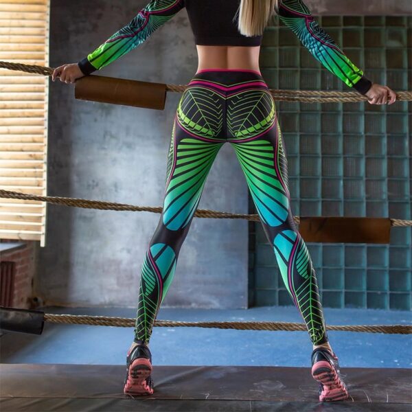 Women's Colorful Printed Fitness Leggings